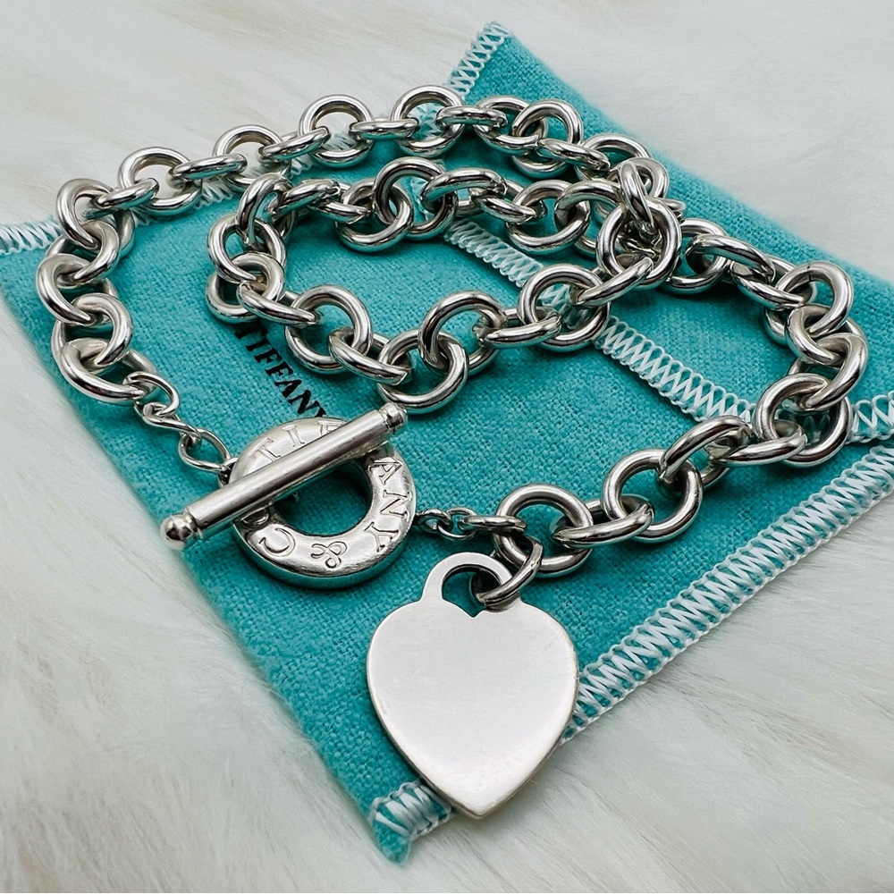 Tiffany Heart Tag Toggle Necklace